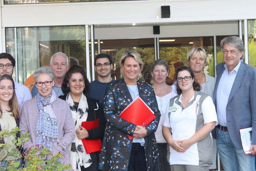 Visite De La Ministre Celine Fremault A La Maison De Repos