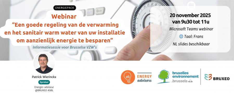 Regeling van de verwarming